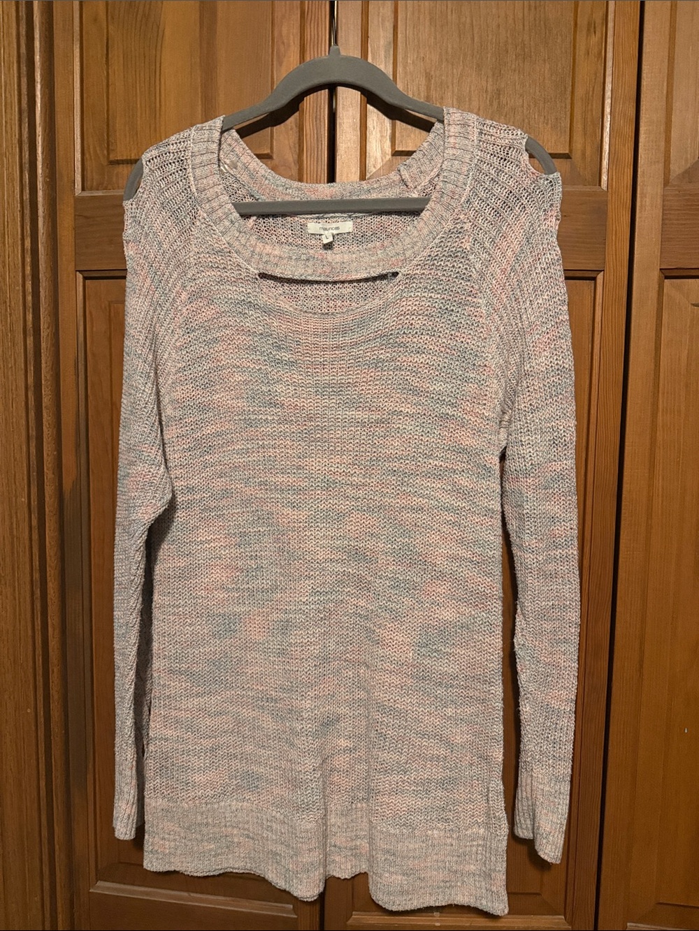 Braided knit sweater